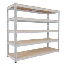 Rapid1 hd 2440hx2440wx1220d grey 5 chipboard shelves