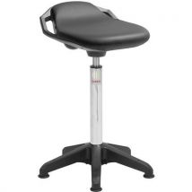 Space octopus stool black imitation leather