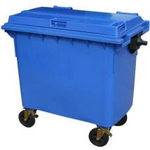 Blue Wheeled Bin 660 L