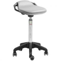 Space octopus stool grey imitation leather