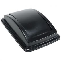 40-l bin swing lid - black - Manutan expert