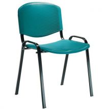 Fancy polypro chair with four legs green