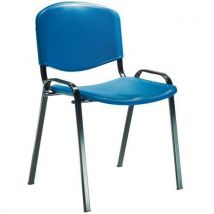 Fancy polypro chair with four legs blue