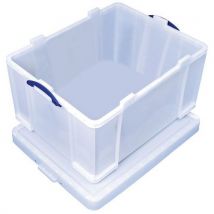 Really Useful Products - Strong white plastic 145-l storage container + lid