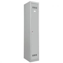 1-column clean industry locker with hasp 300 mm grey