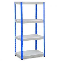 Rapid 1 1980hx915wx760mmd blue/grey 4 melamine shelves