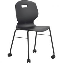 Antimicrobial mobile chair - black - leg size 5 - arc 3d