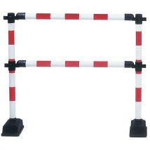 Barrier 1m express with 2 of smooth 1m ro uge / white