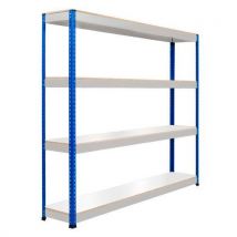Rapid 1 1980hx1220wx610mmd blue/grey 4 melamine shelves