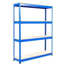 Rapid 1 1980hx1525wx915mmd blue 4 melamine shelves