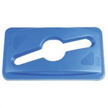 Blue mixed waste lid for slim jim - h 13cm