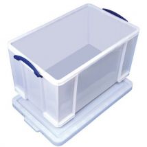 Really Useful Products - Strong white plastic 84-l storage container + lid
