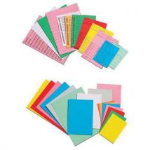 A8 Yellow Cards For Multi Column Card Racks Pack of 100