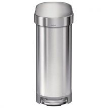 Simplehuman 45 L brushed steel silm pedal bin