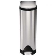 Simplehuman 18 L brushed steel butterfly pedal bin
