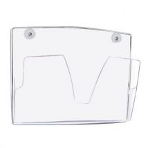 Magnetic wall-mounted letter tray clear