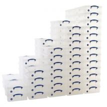 33 L clear really useful box full pallet load