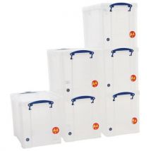 19 L clear really useful box pack of 6