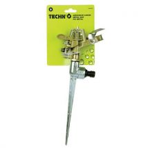 Metal sprinkler gun on metal spike - techn'o