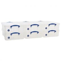 33 L clear really useful box pack of 6