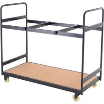 Desk storage trolley - 20 desk capacity - titan