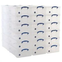 50 L clear really useful box pallet buy of 40