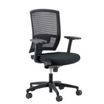 Mia office chair - 3d armrests - black - linea fabbrica