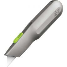 Manual metal-handled utility knife - auto retracting blade