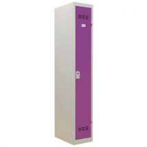 1-column clean industry locker with keys 300 mm plum