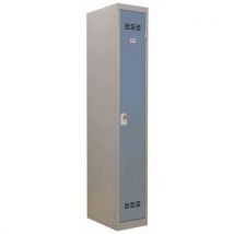 1-column clean industry locker with hasp 300 mm blue