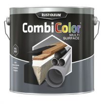 All-surface paint 2.5-litre pot black satin