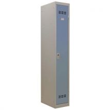 1-column clean industry locker with keys 300 mm blue