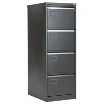 Bisley 4 drawer filing cabinet black