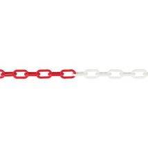 25-m red/white plastic chain