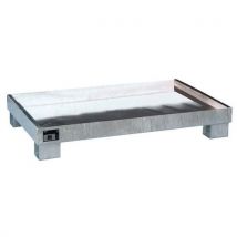 Galvanised 104-l spill tray without grating