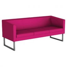 Punto pvc three-seater sofa - begonia