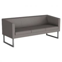 Punto pvc three-seater sofa - grey