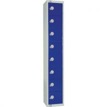 Blue 8 door antibac locker 1800x300x300mm cylinder lock