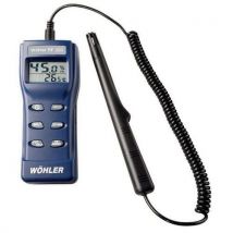 Cost-effective handheld thermohygrometer with cabled probe