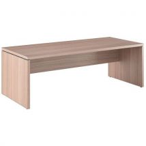 Flora straight desk L 180 cm walnut