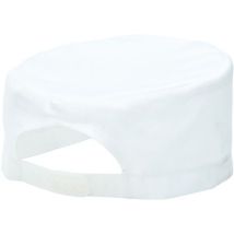 White chefs skull caps - 1 size - kitchen uniforms -s899