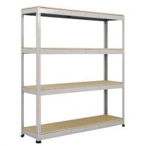 Rapid 1 1980hx1220wx760mmd galvanised 4 chipboard shelves