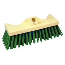 Sweeping-brush head with lateral