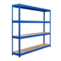 Rapid1 hd 1980hx2134wx455d blue 4 chipboard shelves