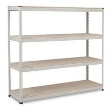 Rapid1 hd 1980hx2134wx760d grey 4 chipboard shelves