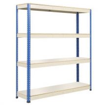 Rapid 1 hd 2440hx1830wx380d blue/grey 4 melamine shelves
