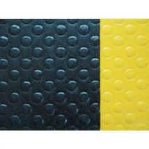 Dynashield linear metre bubble pattern mat black/yellow - 122 cm