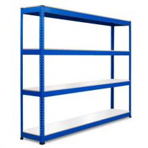 Rapid 1 2440hx2440wx380mmd blue 4 melamine shelves