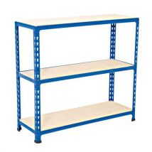 Rapid 2 915hx915wx380mmd blue 2 chip/1 melamine shelf