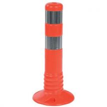 Orange polyurethane flexible post reflective strips h:45 cm